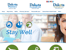 Tablet Screenshot of dakotarx.com